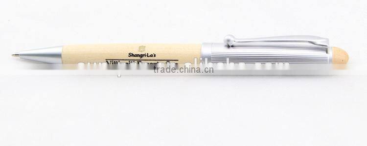 Logo Printed wood ball pen