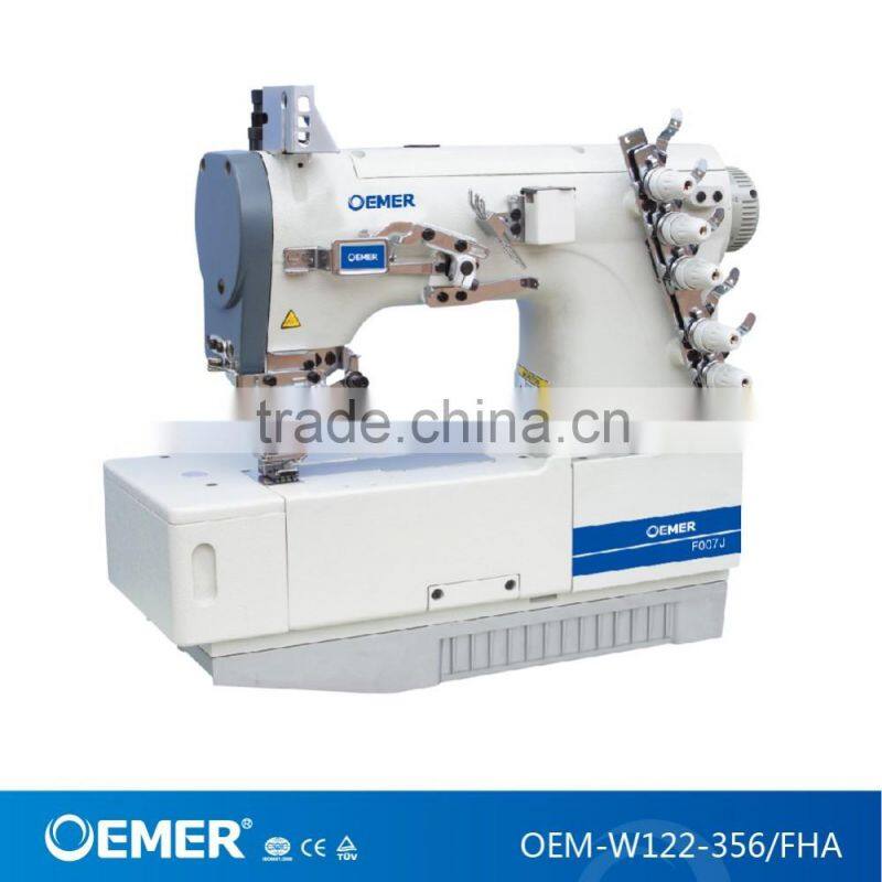OEMER-W122-356/FHA Siruba F007 flat bed interlock stitch sewing machine for T-shirt