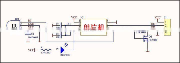 RF Transmitter and Receiver Module switching signal output with remote controller (2 buttons on and off ) 3.3v-5v