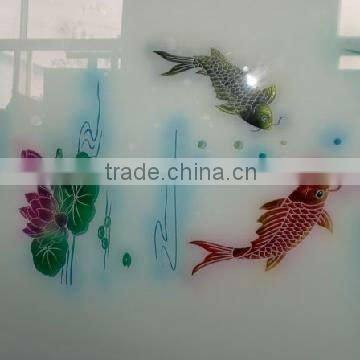 3.8mm----12mm clear Decorative glass