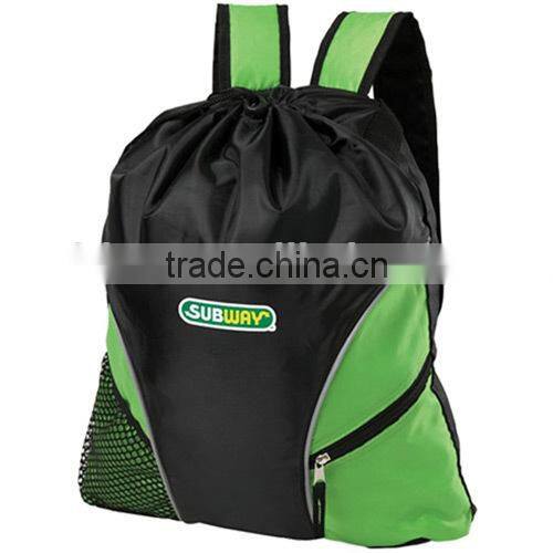 210D Polyester Drawstring Cinch Backpack
