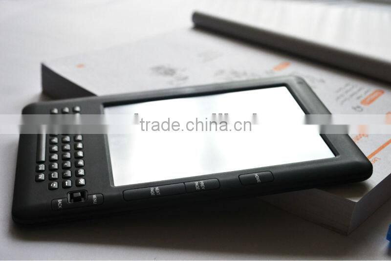 6 inch ebook with e ink screen,keybaord,wifi and touched panel
