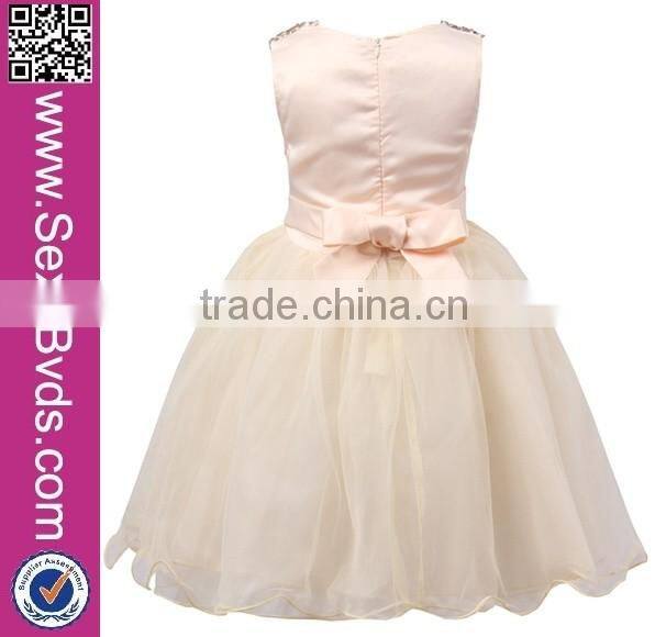 Hot Sell formal flower girl princess beading appliques dress Wholesale 2016