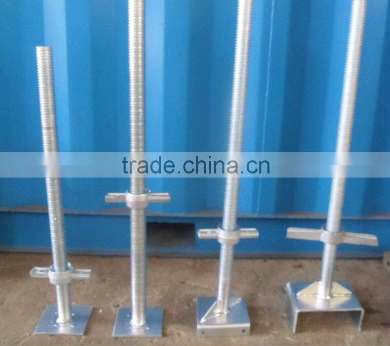 Adjustable solid screw base jack from guangzhou