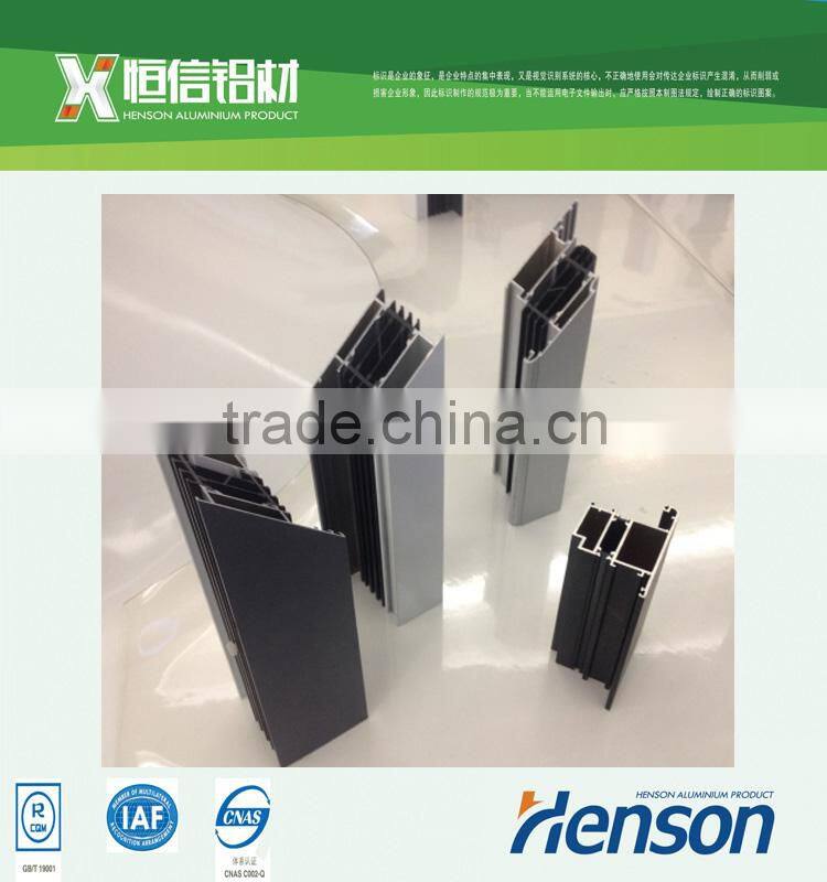 Aluminum section for window and door