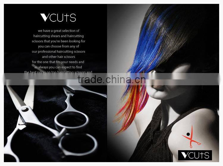 Fashion Red Teflon Coating Convex-edge Stainless Steel hair thinning shears