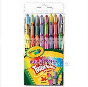 24-Color Mini Twistable Crayons Set