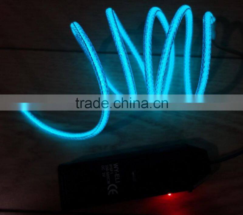 Super pull"Polar light 3"5.0mm el wire +Steel wire 0.55mmX2PCS +Nylon weaves the network