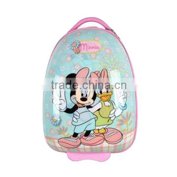 2014 china factory kitty cartoon image trolley school bag,kids travel trolley bag