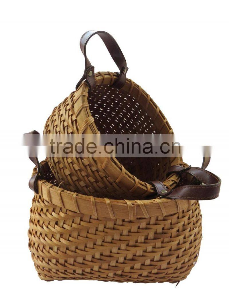 A set of special wood household essential basket