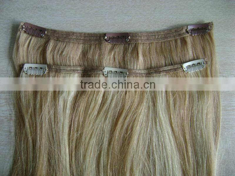 Curly Blonde Clip In Hair Extensions