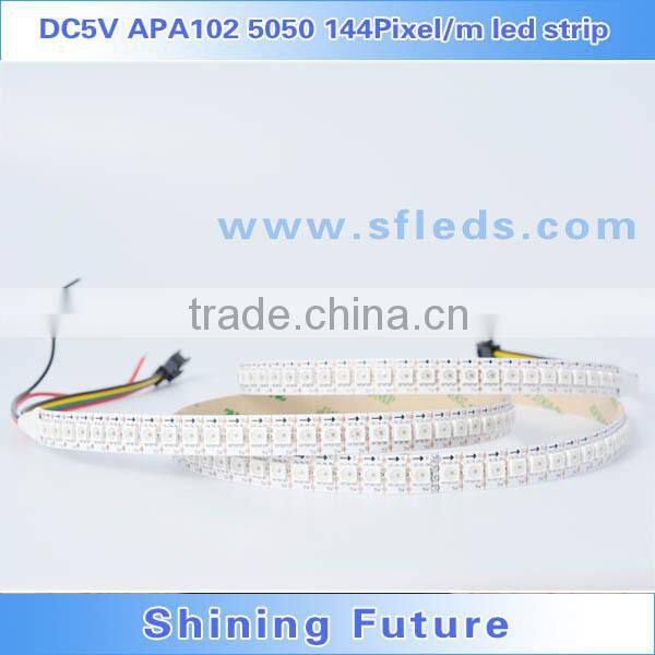 ic ws2811 high density addressable led strip ws2812b rgb led pixel string 144leds/meter with ce rohs approval