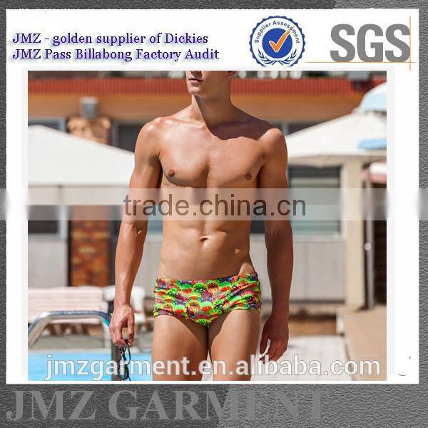 fire printing on boxer shorts for men cotton spandex oem/men swimwear