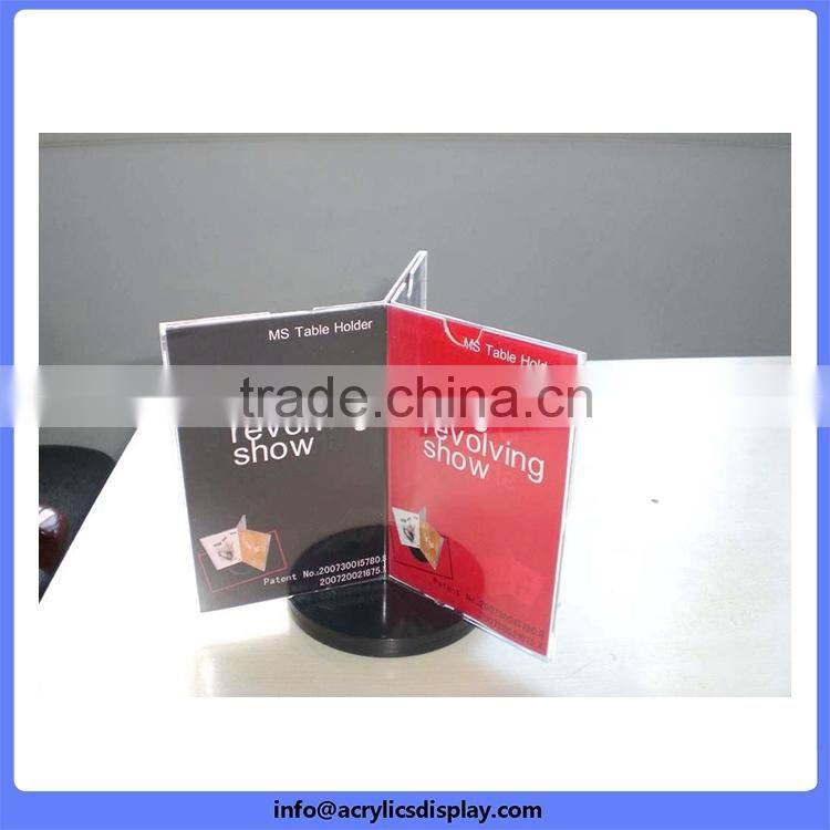 China manufacture hot sale promotion elegant acrylic sign holder block