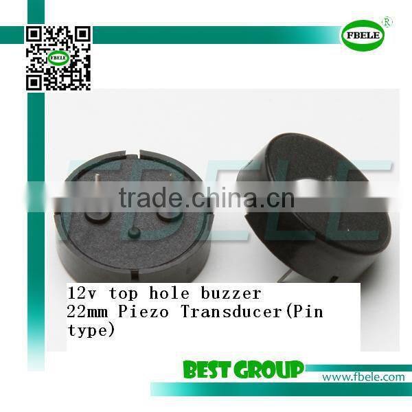 cheaper 12v 80DB 22mm top hole buzzer FBPT2210