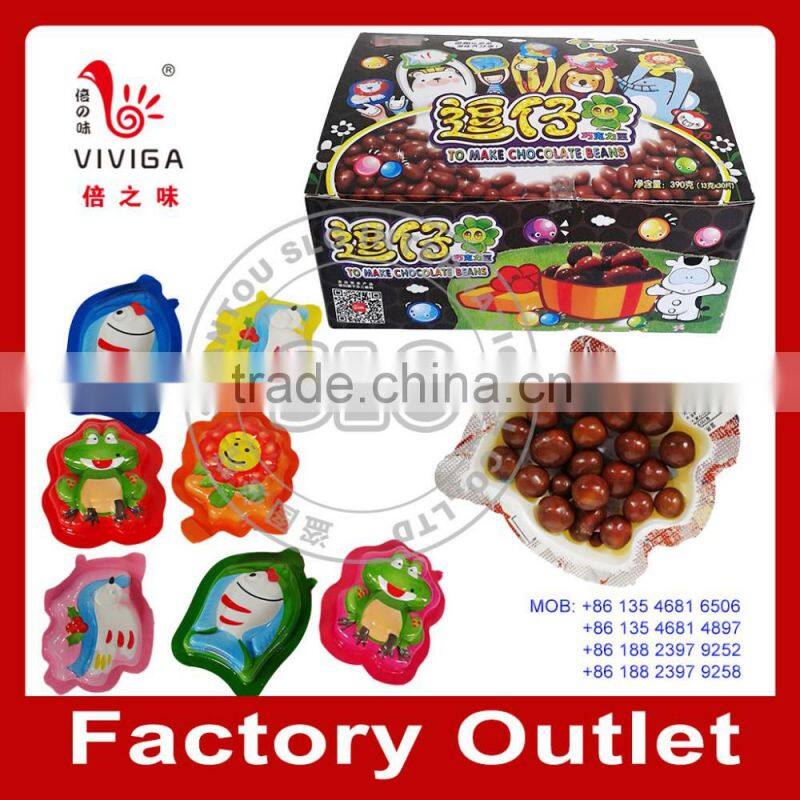 Colorful chocolate nut ball