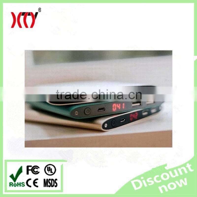 2016 Hot sale dual USB mobile charger ultra slim portable powerbank 20000mah