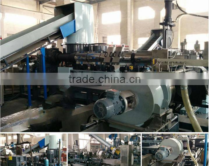 Energy efficient twin extruder pellet machine