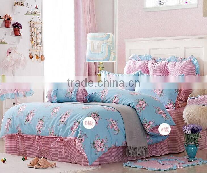 100% cotton Korea style bedding sets princess and prince style