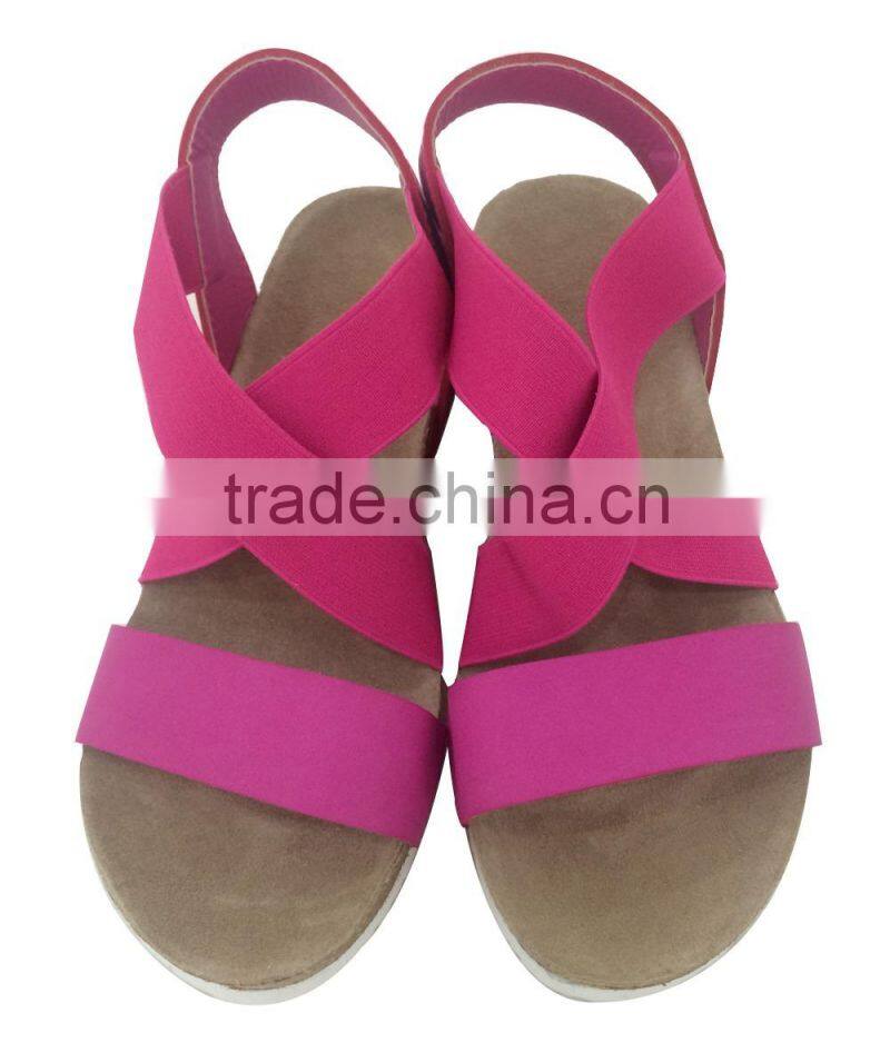 sexy cork sandasl for women, elegant design cork shoes