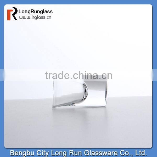 LongRun 0.4oz high quality heavy base crystal shot glass,wholesale