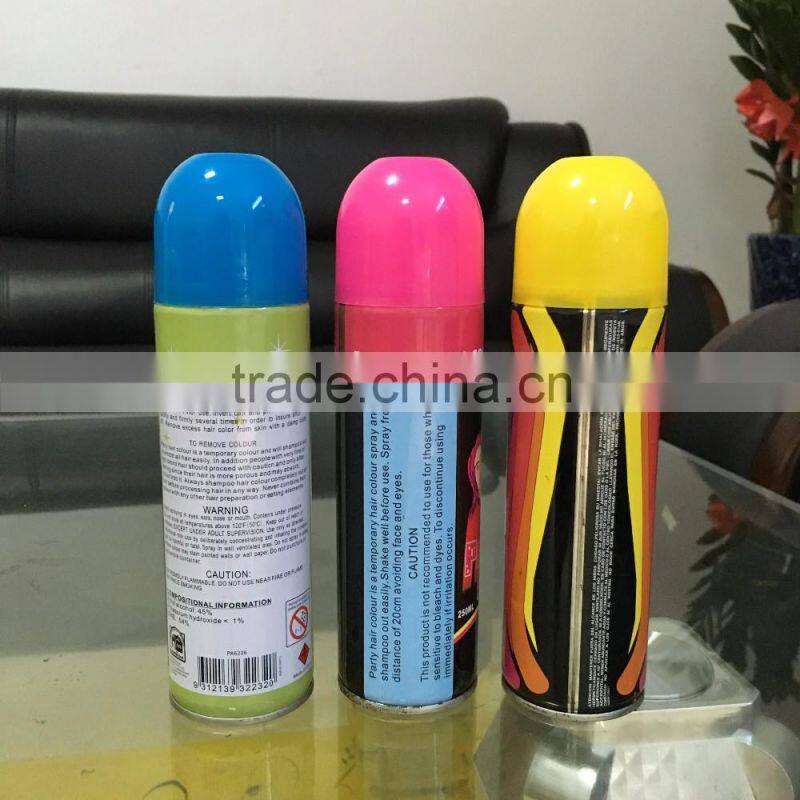 party glitter spray instant hair color spray