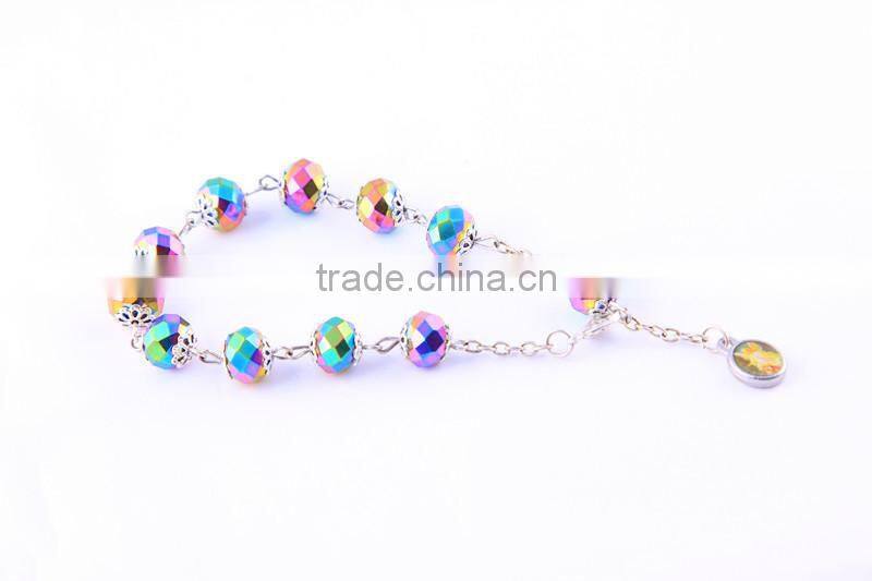 2015 New Religious Stone Rosary Bracelet