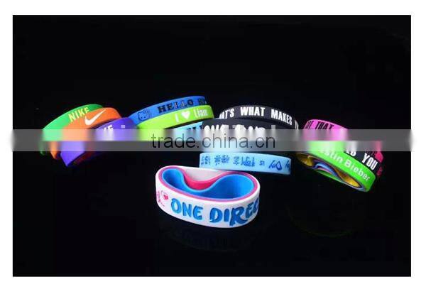 Special custom silicone rubber bracelet/silicone rubber bracelet