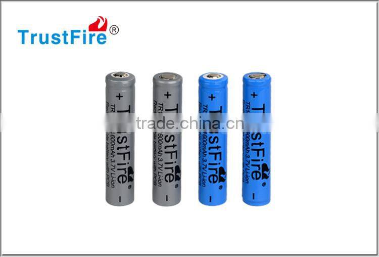 Trustfire factory original rechargeable battery 14650 3.7v rechargeable lithium-ion batteries,1600mah lithium polymer batteries