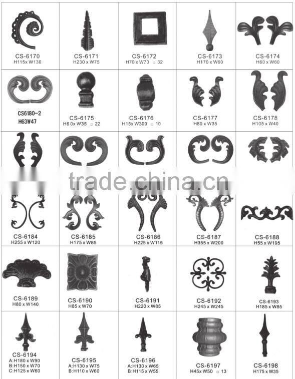 Ornamental wrought iron,wrought iron components