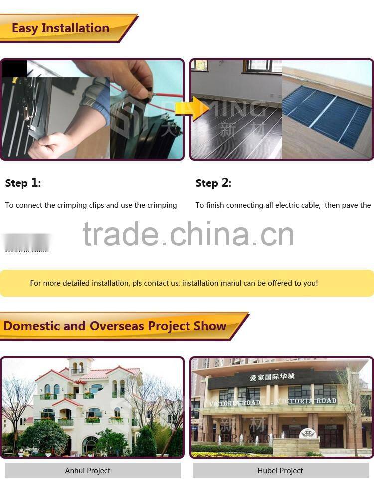 creative energy-efficient electric underfloor heating matt