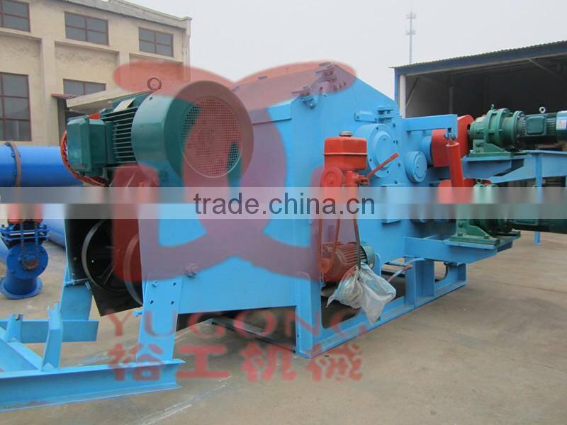 Yugong Brand reliable quality wood chips crusher , 2-15 t/h drum wood chipper