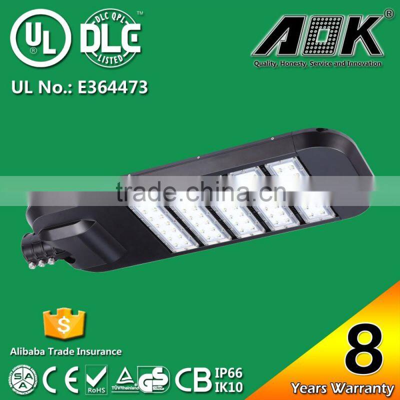 AOK High Power UL DLC Outdoor Retrofit Fixtures USA Los Angeles LED Street Lights