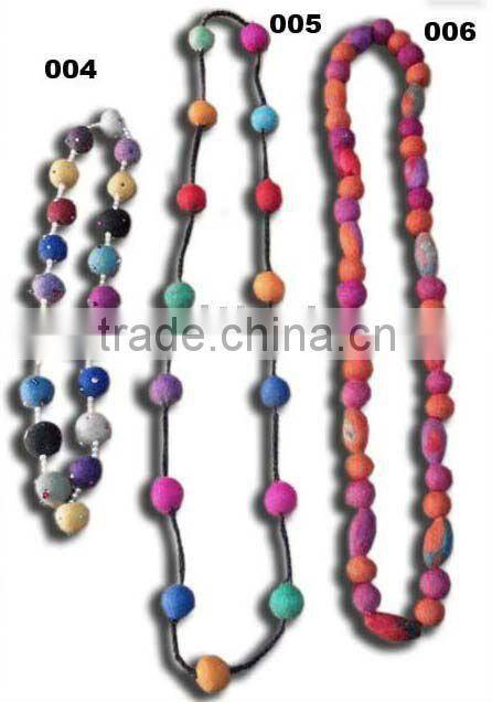 Felt Ball Necklace