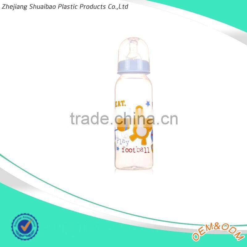 Big Volume Baby PP Bottle with Soft Nipple New Born Baby Milk Bottle