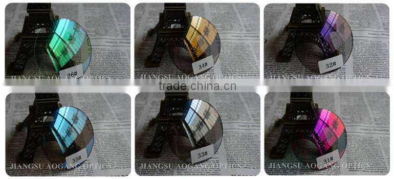 RX lab 1.56 UC/HC/HMC EMI/SHMC/UV400/Revo coating polarized mirror lens