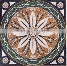 nature marble mosaic flower pattern