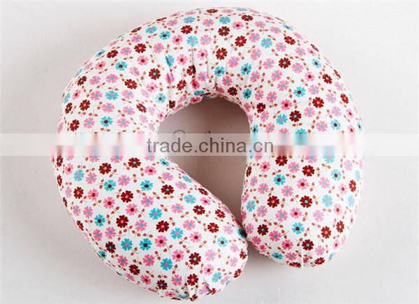 hot sell fashion 100% cotton u shape pillow / neck pillow/neck pillow case