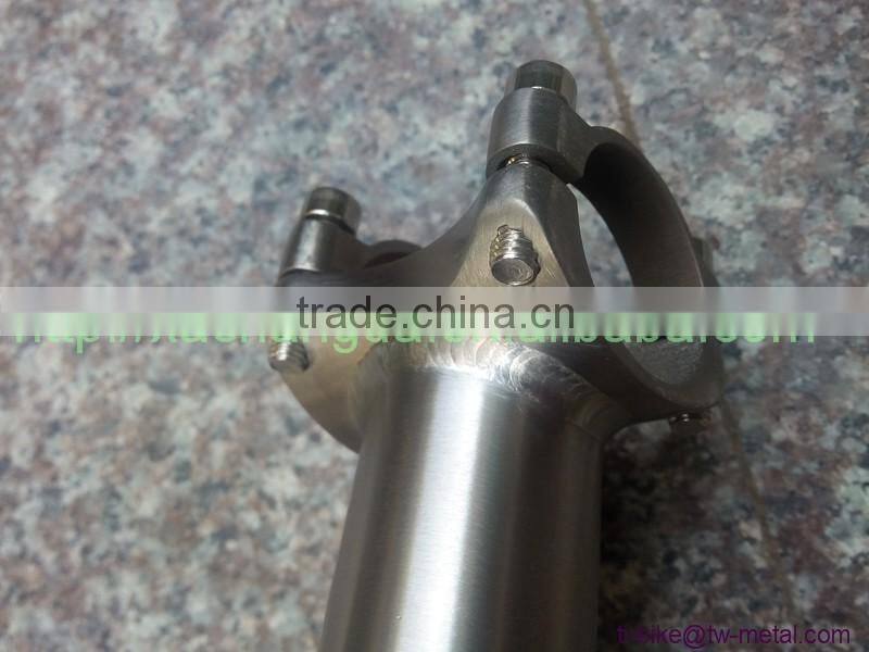 Titanium Tandem Bicycle Stem Custom Titanium Bike Stems for Road Mountain Tandem Bikes XACD Titanium Bike Stem in China