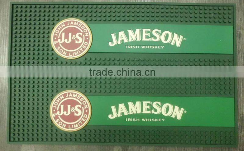 New design Custom Logo bar mat,soft pvc bar mat, rubber bar mat