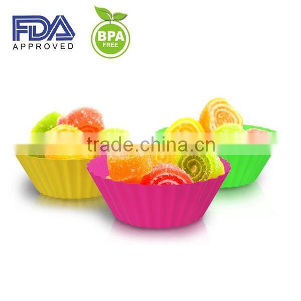 custom shape silicone cup cake case