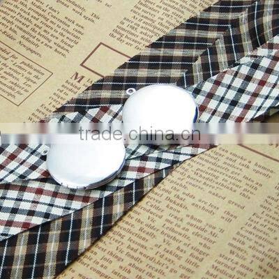 33mm silver plated brass round blank photo locket pendant charm DIY jewelry supplies 1112003