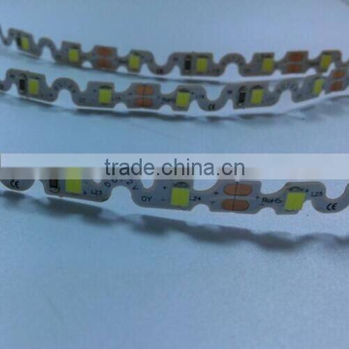 Nonwaterproof high lumen 120 leds/m SMD2835 dual white LED Strip : warm white / cool white