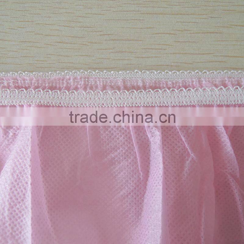 Pink disposable underwear for women