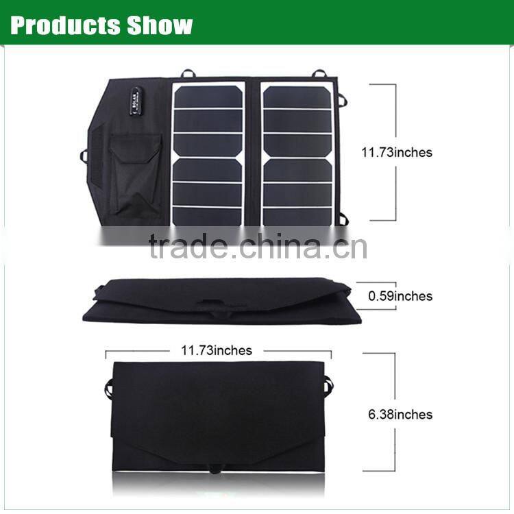 13W foldable sunpower solar cell solar phone charger
