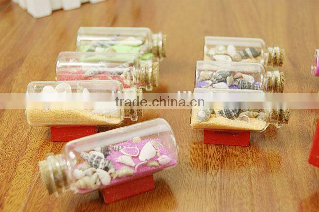 2015 hotting sale ! Drift glass bottle , penicillin wishing bottle, customized design floating bottle wholesale