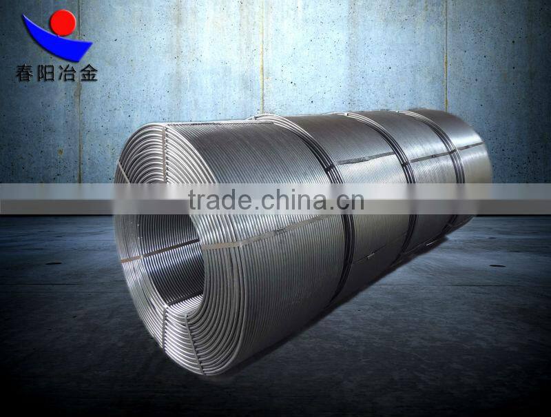 Ferro calcium /FeCa cored wires made in China plant for steelmaking
