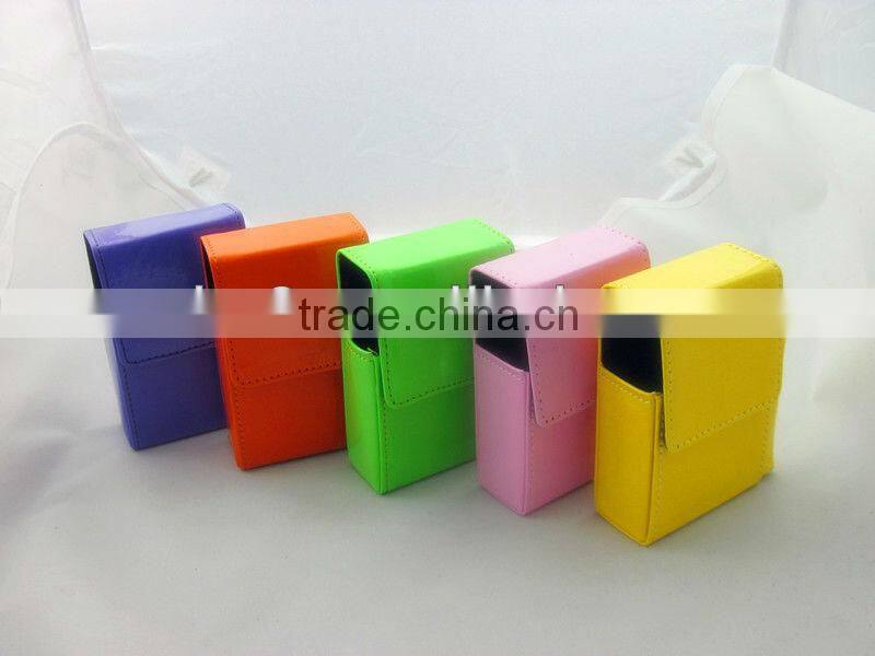 black & white stripes design print pu leather cigarette case cigarette holder leather pouch for cigarette pack