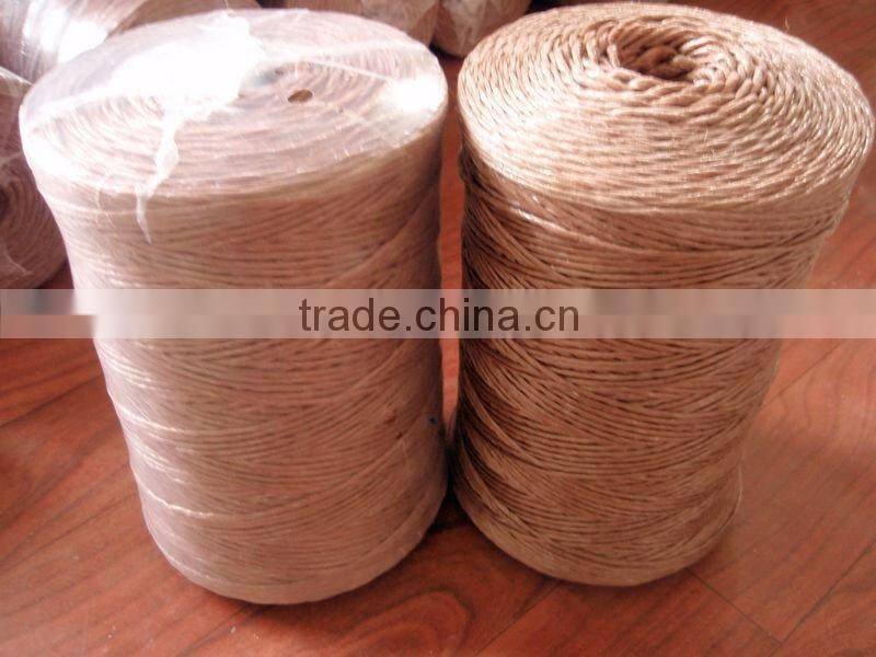 fibrillated split film pp packing twine