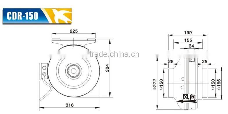 60w centrifugal mini small electric fan